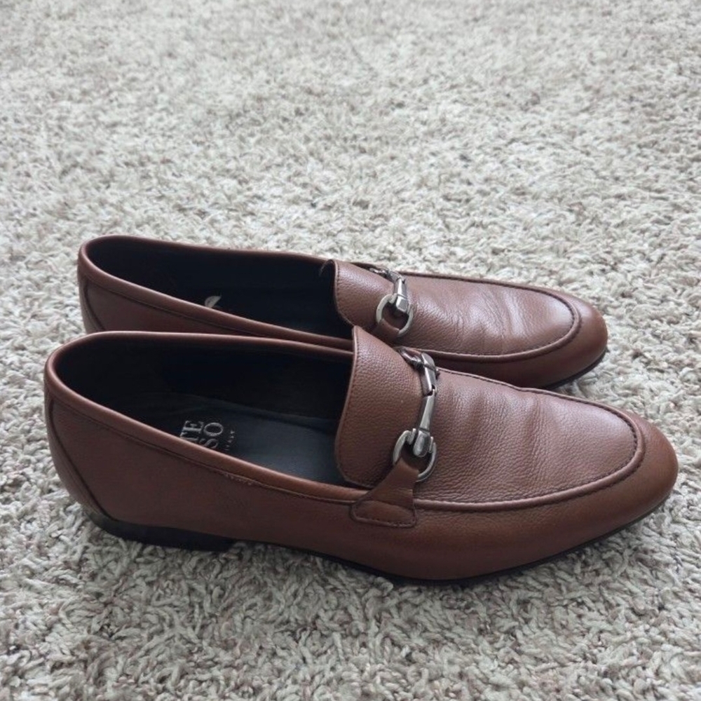 Monte Rosso Chestnut Leather Slip-Ons